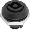 Kipp Quarter-Turn Lock, H=18, 5, D=28, Plastic K0522.45185